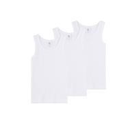 Unterhemd SANETTA "Unterhemd 3er Pack", Jungen, Gr. 152, N-Gr, weiß, Obermaterial: 100% Baumwolle CO(Bio)., Unterhemden Unterhemd (63165356-152) weiß