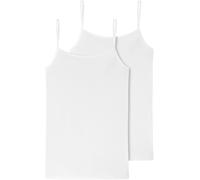 Schiesser Spaghetti-Top 95/5 (95% Baumwolle) Unterwäsche weiss Damen - 2er Pack, Größe 38
