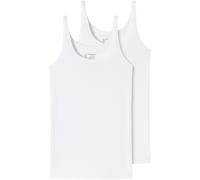 Schiesser Damen 2 Pack Trägertop Unterhemd Bio Baumwolle - 95/5 Organic