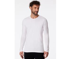 Unterhemd SCHIESSER "95/5", Herren, Gr. 7 (XL), N-Gr, weiß (100, weiß), Single Jersey, Obermaterial: 95% Baumwolle, 5% Elasthan, unifarben, Rundhals, Unterhemden Unterhemd, mit Rundhalsausschnitt (406