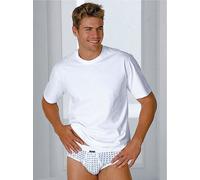 Unterhemd SCHIESSER, Herren, Gr. 9, 2 Stk., Normalgrößen, weiß, 100% Baumwolle, Rundhals, Unterhemden Unterhemd (363920-9) weiß