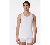 Schiesser Herren Unterhemden Long Life Cotton 2er-Pack Baumwolle Weiß L (6)