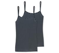 Schiesser Damen 2 PACK Spaghettitop Unterhemd - Modal Essentials, nachtblau_162895, 36