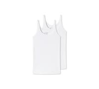 Unterhemd SCHIESSER "T-Shirt 2er Pack", Damen, Gr. L, N-Gr, weiß, Obermaterial: 95% Baumwolle CO. 5% Elasthan EL., Unterhemden Unterhemd (39945504-L) weiß
