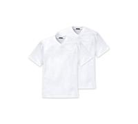 SCHIESSER Halbarm American T-Shirt V-Ausschnitt Doppelpack weiß XXL