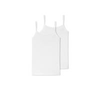 Schiesser Spaghetti-Top 95/5 (95% Baumwolle) Unterwäsche weiss Damen - 2er Pack, Größe 38