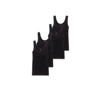 Unterhemd SCHIESSER "Unterhemd Cotton Essentials 4P 4er Pack", Damen, Gr. S, N-Gr, schwarz, Obermaterial: 100% Baumwolle CO., Unterhemden Unterhemd (71654630-S) schwarz