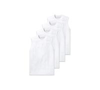 Unterhemd SCHIESSER "Unterhemd Essentials 4P 4er Pack", Herren, Gr. 3XL, N-Gr, weiß, Obermaterial: 100% Baumwolle CO., Unterhemden Unterhemd (39257525-XXXL) weiß