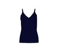 Unterhemd SKINY "Unterhemd Da. Spaghettishirt herausn. Pads Sensation 1er Pack", Damen, Gr. S, N-Gr, blau (dunkelblau), Obermaterial: 56% Polyamid PA. 44% Elasthan EL., Unterhemden Unterhemd (13955922