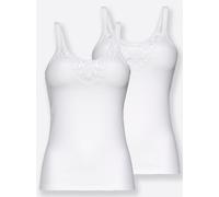 Unterhemd SPEIDEL, Damen, Gr. 52, 2 Stk., Normalgrößen, weiß, 100% Baumwolle, Unterhemden Unterhemd (62118507-52) weiß