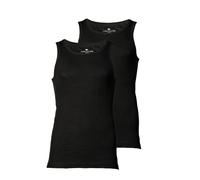 Unterhemd TOM TAILOR "Unterhemd 2er Pack", Herren, Gr. M, N-Gr, schwarz, Obermaterial: 100% Baumwolle CO., Unterhemden Unterhemd (54981139-M) schwarz
