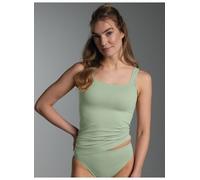 Unterhemd TRIGEMA "TRIGEMA Trägershirt aus Polyamid/Elastan", Damen, Gr. M, 1 Stk., Normalgrößen, grün tea, 90% Polyamid, 10% Elastan, Unterhemden Unterhemd (91035115-M) grün tea