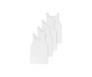 Unterhemd UNCOVER BY SCHIESSER "Unterhemd 4er Pack", Herren, Gr. L, N-Gr, weiß, Obermaterial: 95% Baumwolle CO. 5% Elasthan EL., Unterhemden Unterhemd (35693822-L) weiß