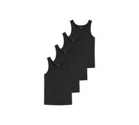 Unterhemd UNCOVER BY SCHIESSER "Unterhemd 4er Pack", Herren, Gr. XXL, N-Gr, schwarz, Obermaterial: 95% Baumwolle CO. 5% Elasthan EL., Unterhemden Unterhemd (68966763-XXL) schwarz