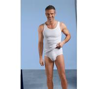 Schiesser Herren Unterhemden - 2er-Pack Essentials Feinripp weiss Gr. 8
