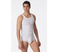 Schiesser Tanktop aus Baumwolle im 2er-Pack in Weiß, Größe XXL, Artikelnr. 4022268XXL Weiß XXL Herren