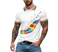 Unterhemden Herren Günstig Poloshirts Polohemd Totenkopf Stehkragen Lustig Dünne Muskelshirts Herrn Schöne Neon Online Polyester XXXL Eule Bräutigam Saufen In Florales Weit