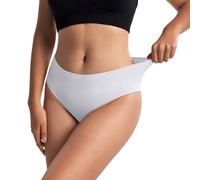 Unterhosen Damen Baumwolle, Große Größen Unterwäsche Damen Nahtlos, Triangel Tanga Ohne Naht Seamless Bauchweg Slips Unsichtbare Panty Bequem Stretch Schlüpfer Atmungsaktiv Einfarbig Slip Taillenslip