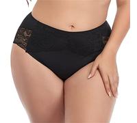 Unterhosen Damen Spitzen, Unterwäsche Damen Nahtlos, Seamless Slips Hohe Taille Atmungsaktiv Panty No Show Panty Underwear Bequem Stretch BaumwollBriefss Invisible Ohne Naht Thong Einfarbig Dessous