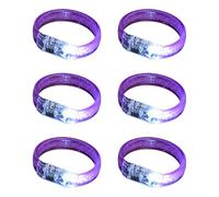 UNTERING 6 Stück LED-Acryl-Armbänder für Festivals und Nachtaktivitäten, beleuchtete Armbänder für Kinder, Partyzubehör, LED-Licht-Armbänder