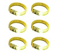 UNTERING 6 Stück LED-Acryl-Armbänder für Festivals und Nachtaktivitäten, beleuchtete Armbänder für Kinder, Partyzubehör, LED-Licht-Armbänder