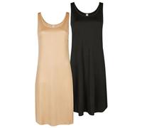 Unterkleid NINA VON C. "2er Pack Unterkleid Länge 90 cm Elegance", Damen, Gr. 38, N-Gr, bunt (caramel schwarz), Obermaterial: 81% Viskose CV. 19% Polyester PES., Kleider Unterkleid (83033136-38) caram