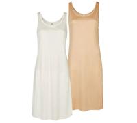 Unterkleid NINA VON C. "2er Pack Unterkleid Länge 90 cm Elegance", Damen, Gr. 46, N-Gr, bunt (caramel champagner), Obermaterial: 81% Viskose CV. 19% Polyester PES., Kleider Unterkleid (69124826-46) ca