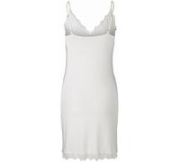 Unterkleid ROSEMUNDE "Billie Strap Dress", Damen, Gr. 46, N-Gr, weiß (ivory), Single Jersey, Obermaterial: 90% Polyester, 10% Elasthan, unifarben, schmal, tiefer V-Ausschnitt, Kleider Unterkleid, mit