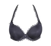 Unterlegter BH Herzform Grau 75 C Cup