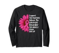 Unterstützen Sie die Kämpfer Bewundern Sie die Überlebenden Erinnern Sie Sich an den Engel Langarmshirt