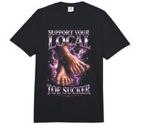 Unterstützen Sie Ihren lokalen Toe Sucker Foot Funny Comfort Colors Adult Heavyweight T-Shirt