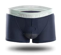 Unterstützende Herren-Boxershorts, separate Tasche, physiologische Unterhose, Bunker-Trennung, Unterhose, Hodensack, Tasche, Boxershorts, atmungsaktiv, weich, für Jugendliche und Sport, grau, XL