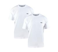 Unterziehshirt FILA, Damen, Gr. XL, N-Gr, 300, weiß, Single Jersey, Obermaterial: 100% Baumwolle, körpernah, Rundhals, Unterhemden, mit Rundhalsausschnitt und kurzen Ärmeln (41947211-XL) 300, weiß