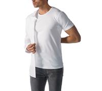 Unterziehshirt MEY "Dry Cotton Functional", Herren, Gr. 4 (S), N-Gr, weiß, Single Jersey, Obermaterial: 57% Baumwolle, 38% Polyester, 5% Elasthan. Einsatz: 87% Polyester, 8% Elasthan, 5% Polyamid, uni