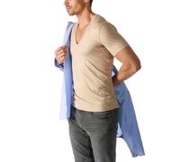 Unterziehshirt MEY "Dry Cotton Functional", Herren, Gr. 7, N-Gr, beige (natur), Single Jersey, Obermaterial: 57% Baumwolle, 38% Polyester, 5% Elasthan. Einsatz: 87% Polyester, 8% Elasthan, 5% Polyamid