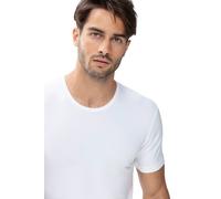Unterziehshirt MEY "Dry Cotton", Herren, Gr. 6L, N-Gr, weiß, Single Jersey, Obermaterial: 57% Baumwolle, 38% Polyester, 5% Elasthan, unifarben, normal, Rundhals, Unterhemden, mit Rundhalsausschnitt (7