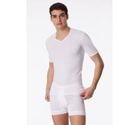 Schiesser Herren-Shirt Classic Feinripp 1/2-Arm Weiß Größe 5 (M)