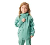unuo Kinder Regenjacke Ungefüttert, Wasserdichte Matschjacke für Jungen und Mädchen, Outdoor Jacke mit Versiegelten Nähten