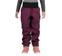 unuo, Kleinkind Softshellhose mit Sherpa Light, Weinfarbe Gestromt