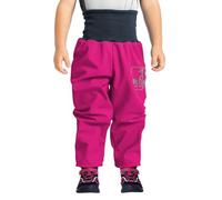 unuo, Kleinkinder Softshellhose mit Fleece Fütterung Hose Wasserabweisend Winddicht Atmungsaktiv Warm Funktionshose Regenhose Basic, Fuchsia