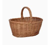 UNUS Weidenkorb Picknickkorb Einkaufskorb Henkelkorb 36x16x26cm(LxHxB) braun