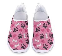 UOIMAG Animal Footprints Puppy Paws Trainer Fashion Sneaker Shoes for Women Casual Walking Shoes Running Shoes 40EU