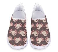 UOIMAG Axolotl Mesh Schuhe für Frauen niedlich Ozean Thema Slip On Schuhe Nicht Spitze leichtes Casual Walking Schuhe, EU41