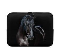 UOIMAG Black Horse Laptoptasche Hülle 30,5 cm (12 Zoll) Notebook-Etui stoßabsorbierende Aktentasche Tragetasche
