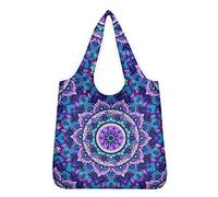 UOIMAG Bohemian Mandala Blumen Einkaufstasche Damen Lässige Schultertaschen Mädchen Schultasche Lunch-Tasche Geschenk Totebags