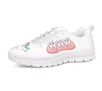 UOIMAG Cute Tooth Fairy Mental Pattern Schuhe für Frauen Mädchen Gift Trainer Soft Lace Sneaker Schuhe Atmungsaktive Air Mesh Freizeitschuhe 36EU