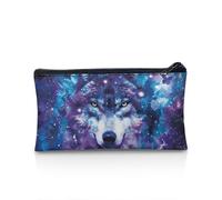 UOIMAG Federmäppchen, Federmäppchen, Reißverschluss, Aufbewahrungstasche, Schule, Schreibwaren, Stifteetui, Bürobedarf, Wolf Schmetterling Galaxie, Einheitsgröße, Schulranzen