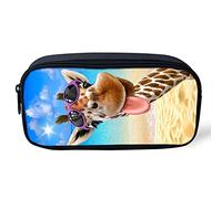 UOIMAG Großes Federmäppchen mit Reißverschluss für Kinder und Erwachsene, Giraffe, one size-22x11x4.5cm, Modern