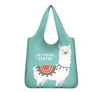 UOIMAG Süße Alpaka-Einkaufstasche für Damen, wiederverwendbare Einkaufstasche, Reisetasche, umweltfreundliche Tasche