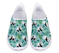 UOIMAG Süße Panda Sneaker Schuhe Mädchen Geschenk Krankenschwester Schuhe Frauen Atmungsaktive Slip On Schuhe Wanderschuhe 41EU
